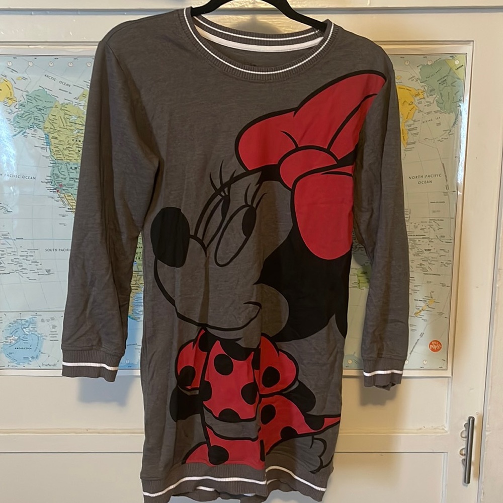 Girls Minnie Mouse Sweater Dress